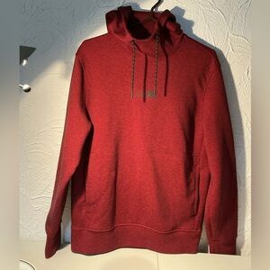 American Eagle Outfitters Men's Burgundy Pullover Hoodie